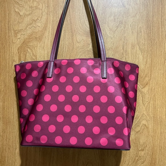 Kate Spade Pink Polka Dot Handbag - Picture 2 of 2